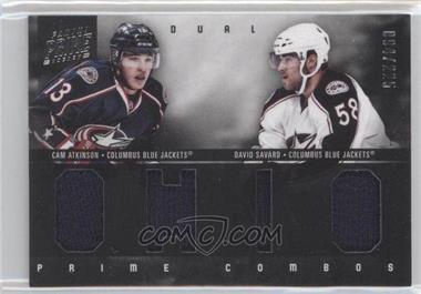 2011-12 Panini Prime - Prime Combos Dual Materials #15 - Cam Atkinson, David Savard /225