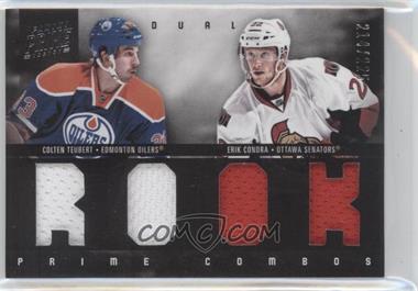 2011-12 Panini Prime - Prime Combos Dual Materials #49 - Colten Teubert, Erik Condra /225