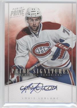 2011-12 Panini Prime - Prime Signatures - Holo Silver #39 - Louis Leblanc /25