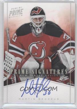 2011-12 Panini Prime - Prime Signatures - Holo Silver #4 - Martin Brodeur /25