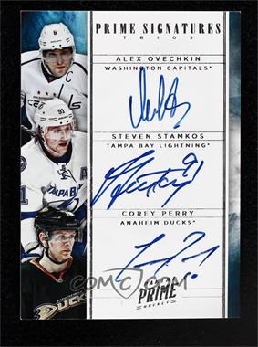 2011-12 Panini Prime - Prime Signatures Trios #1 - Alex Ovechkin, Corey Perry, Steven Stamkos /10