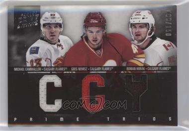 2011-12 Panini Prime - Prime Trios Materials #14 - Michael Cammalleri, Greg Nemisz, Roman Horak /150