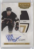 Rookie Treasures Signatures - Maxime Macenauer #/15