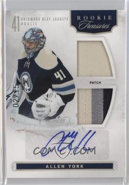 2011-12 Panini Rookie Anthology - [Base] - Patches #151 - Rookie Treasures Signatures - Allen York /15