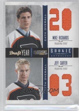 2011-12 Panini Rookie Anthology - Draft Year Combos Materials #10 - Jeff Carter, Mike Richards