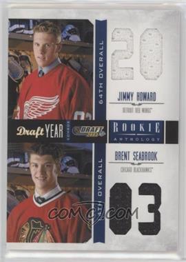 2011-12 Panini Rookie Anthology - Draft Year Combos Materials #11 - Brent Seabrook, Jimmy Howard