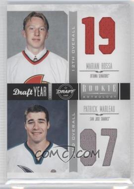 2011-12 Panini Rookie Anthology - Draft Year Combos Materials #27 - Marian Hossa, Patrick Marleau