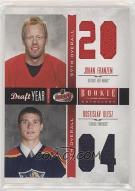 2011-12 Panini Rookie Anthology - Draft Year Combos Materials #28 - Johan Franzen, Rostislav Olesz