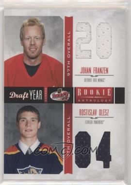 2011-12 Panini Rookie Anthology - Draft Year Combos Materials #28 - Johan Franzen, Rostislav Olesz