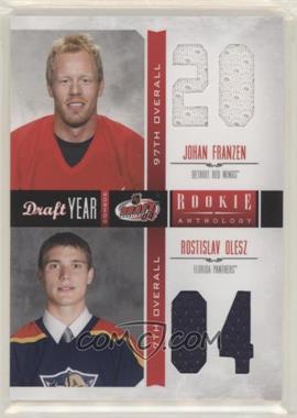 2011-12 Panini Rookie Anthology - Draft Year Combos Materials #28 - Johan Franzen, Rostislav Olesz