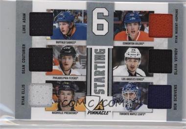 2011-12 Panini Rookie Anthology - Pinnacle Starting 6 Materials #36 - Ben Scrivens, Luke Adam, Ryan Nugent-Hopkins, Ryan Ellis, Sean Couturier, Slava Voynov /200