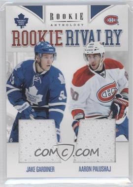 2011-12 Panini Rookie Anthology - Rookie Rivalry Materials #10 - Aaron Palushaj, Jake Gardiner