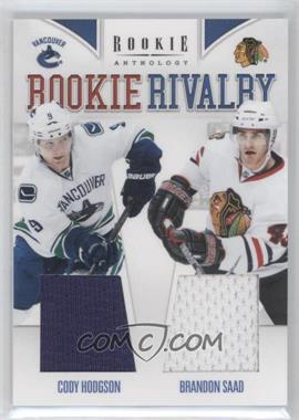 2011-12 Panini Rookie Anthology - Rookie Rivalry Materials #11 - Brandon Saad, Cody Hodgson