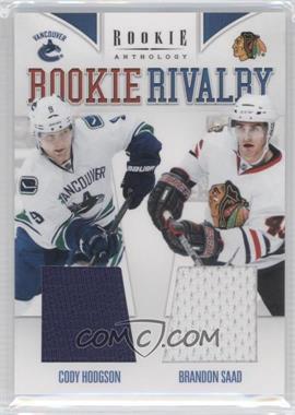 2011-12 Panini Rookie Anthology - Rookie Rivalry Materials #11 - Brandon Saad, Cody Hodgson