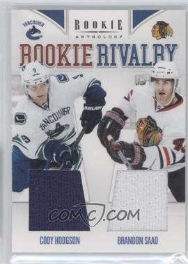 2011-12 Panini Rookie Anthology - Rookie Rivalry Materials #11 - Brandon Saad, Cody Hodgson