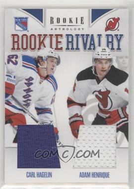 2011-12 Panini Rookie Anthology - Rookie Rivalry Materials #17 - Adam Henrique, Carl Hagelin