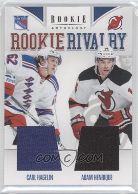 2011-12 Panini Rookie Anthology - Rookie Rivalry Materials #17 - Adam Henrique, Carl Hagelin