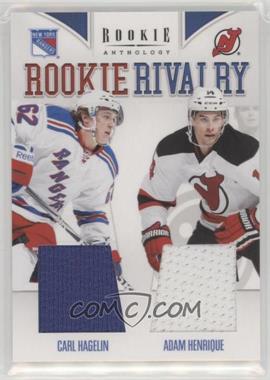 2011-12 Panini Rookie Anthology - Rookie Rivalry Materials #17 - Adam Henrique, Carl Hagelin