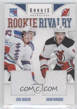 2011-12 Panini Rookie Anthology - Rookie Rivalry Materials #17 - Adam Henrique, Carl Hagelin