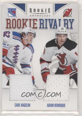 2011-12 Panini Rookie Anthology - Rookie Rivalry Materials #17 - Adam Henrique, Carl Hagelin