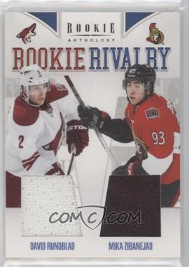 2011-12 Panini Rookie Anthology - Rookie Rivalry Materials #20 - Mika Zibanejad, David Rundblad