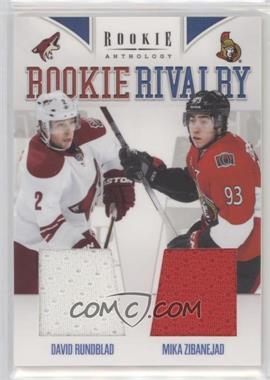 2011-12 Panini Rookie Anthology - Rookie Rivalry Materials #20 - Mika Zibanejad, David Rundblad