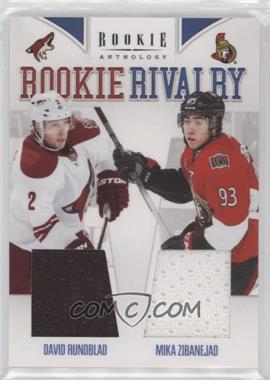 2011-12 Panini Rookie Anthology - Rookie Rivalry Materials #20 - Mika Zibanejad, David Rundblad