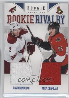 2011-12 Panini Rookie Anthology - Rookie Rivalry Materials #20 - Mika Zibanejad, David Rundblad