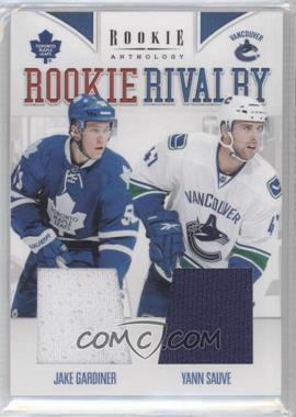 2011-12 Panini Rookie Anthology - Rookie Rivalry Materials #58 - Yann Sauve, Jake Gardiner