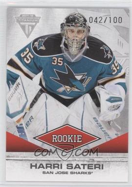 2011-12 Panini Titanium - [Base] - Spectrum Gold #163 - Harri Sateri /100