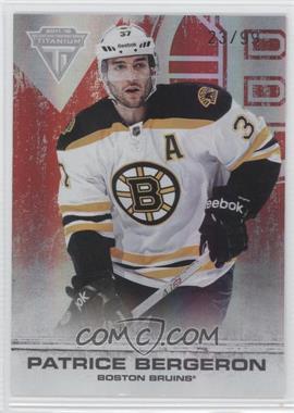 2011-12 Panini Titanium - [Base] - Spectrum Ruby #86 - Patrice Bergeron /99