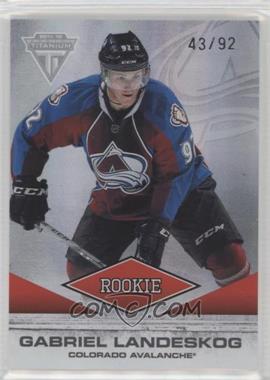 2011-12 Panini Titanium - [Base] #103 - Gabriel Landeskog /92