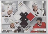 Jonathan Toews, Patrick Sharp, Brent Seabrook, Marian Hossa #/75