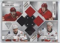 Jarome Iginla, Curtis Glencross, Mark Giordano, Jay Bouwmeester #/75