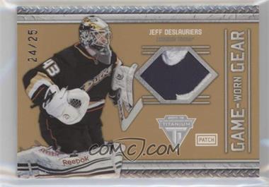 2011-12 Panini Titanium - Game-Worn Gear - Patches #97 - Jeff Deslauriers /25