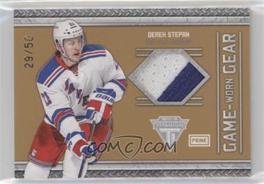 2011-12 Panini Titanium - Game-Worn Gear - Prime #79 - Derek Stepan /50