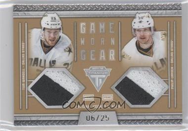 2011-12 Panini Titanium - Game-Worn Gear Dual Memorabilia - Prime #14 - Philip Larsen, Tom Wandell /25