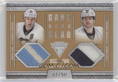 2011-12 Panini Titanium - Game-Worn Gear Dual Memorabilia - Prime #18 - Jordan Staal, Tyler Kennedy /50