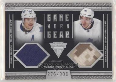 2011-12 Panini Titanium - Game-Worn Gear Dual Memorabilia #16 - Nikolai Kulemin, Mikhail Grabovski /300