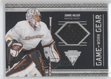 2011-12 Panini Titanium - Game-Worn Gear #66 - Jonas Hiller