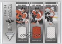 Chris Pronger, Scott Hartnell, James van Riemsdyk #/199