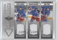 Brad Richards, Brandon Dubinsky, Marc Staal #/199