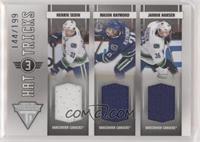 Henrik Sedin, Jannik Hansen, Mason Raymond #/199