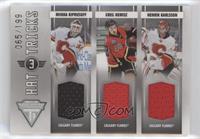 Greg Nemisz, Henrik Karlsson, Miikka Kiprusoff #/199