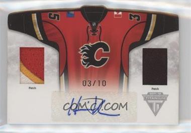 2011-12 Panini Titanium - Home Sweaters Memorabilia Autographs - Patches #4 - Henrik Karlsson /10