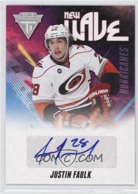 2011-12 Panini Titanium - New Wave Signatures #20 - Justin Faulk