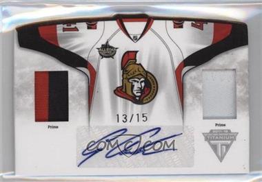 2011-12 Panini Titanium - Road Sweaters Memorabilia Autographs - Prime #4 - Craig Anderson /15