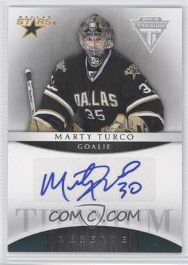 2011-12 Panini Titanium - Titanium Reserve Autographs #27 - Marty Turco