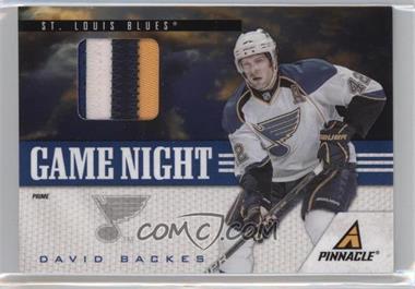 2011-12 Pinnacle - Game Night - Materials Prime #23 - David Backes /30