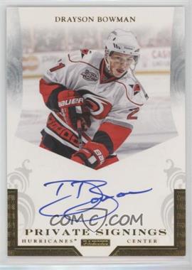 2011-12 Pinnacle - Private Signings #BOW - Drayson Bowman